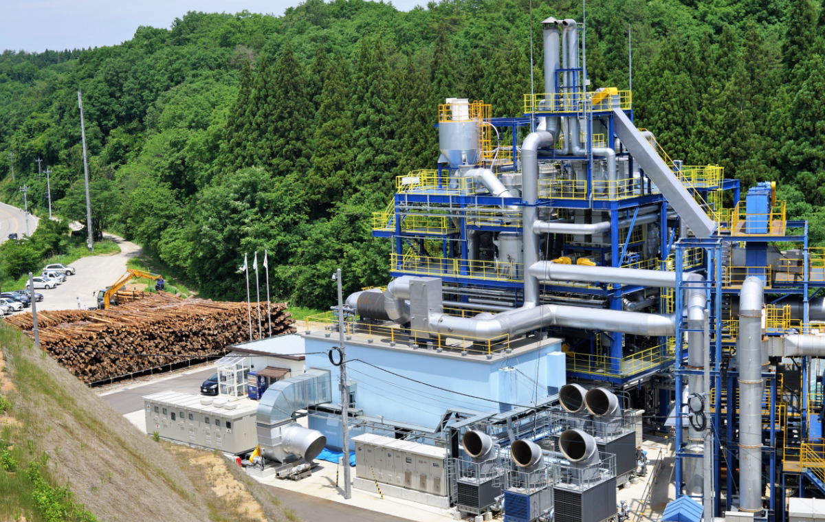 熱分解ガス化技術の設備イメージ